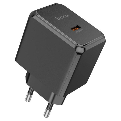 СЗУ 110-240V HOCO CS13A 1xUSB-C, PD20W, Black, Blister