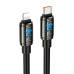 Кабель Hoco U143, Type-C-Lighting, 27W, довжина 1.2м, Black, BOX