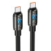 Кабель Hoco U143, Type-C-Type-C, 27W, довжина 1.2м, Black, BOX