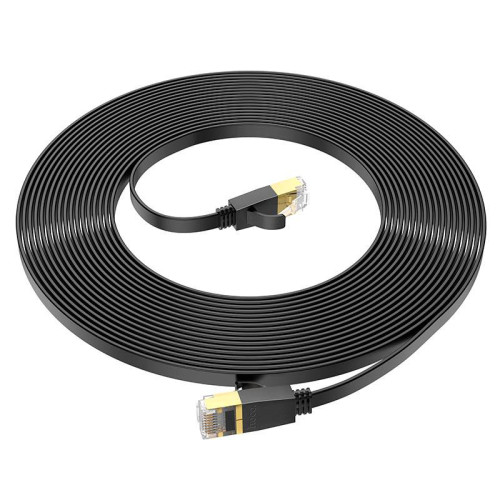 Патч-корд литий HOCO US07, FTP, RJ45, Cat.6, 10m, чорний