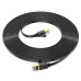 Патч-корд литий HOCO US07, FTP, RJ45, Cat.6, 10m, чорний