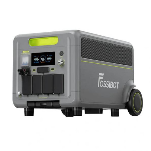 Портативна зарядна станція FOSSiBOT F7200, 7200W/5220Wh LiFePO₄, MPPT 2500W max XT90/120-450V, XT60-12V/10А, 2xDC5521-12V-3A, CarPort-1 2xUSB-A-18W, 2xUSB-C-100W, Wi-Fi, Bluetooth, charge 2.4 h, 609*321*475 мм, 78,6 кг
