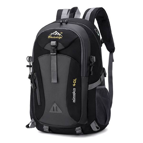 Рюкзак спортивний, Alaska40-B, полієстр, вихід під кабель USB/навушники, 40L, чорний, Q50