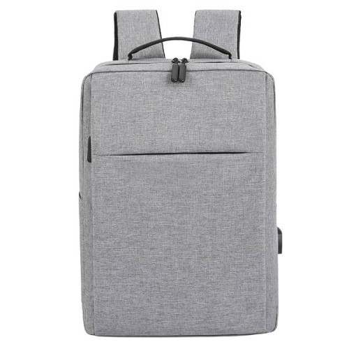 Рюкзак для ноутбука 17", Linxue-G, матеріал нейлон/полієстр, вихід під USB-кабель, 20-35L, сірий, Q50