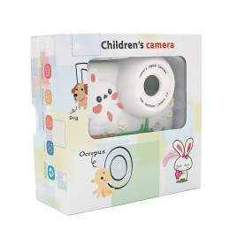 Дитячий фотоапарат M03 Білий Кролик, 2 камери, екран IPS 2-дюйми, Type-C, White, BOX