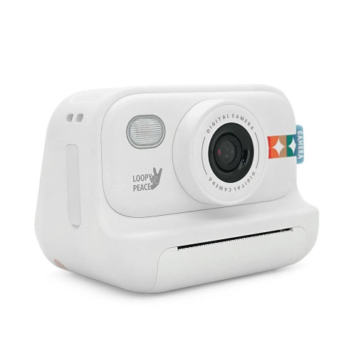 Дитячий фотоапарат S9 з функцією миттєвого термодруку, 1080p HD, MicroSD, екран IPS 2-дюйми, Type-C, White, BOX