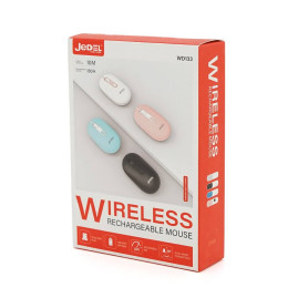 Миша бездротова JEDEL WD133, 800/1200/1600DPI, 2.4 GHz+Bluetooth 5.0, 3.7V 400mAh, Type-C заряджання. 105x60x34 мм. Black. Box