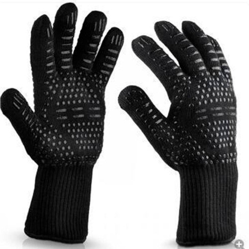 Рукавички термостійкі вогнетривкі HFG-800-B, до 800°C, Black