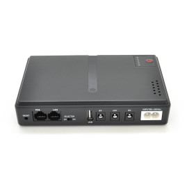 ДБЖ UPS-18W DC1018P YT45454 для роутерів/комутаторів/PON/POE-430, 5//9/12V, 1A, 12800MAh(знімні 4*3200MAh), Black, BOX