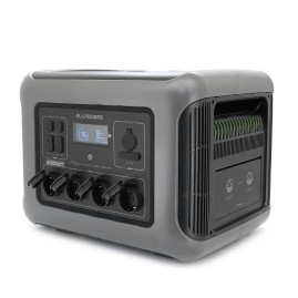 Power station ALLPOWERS R2500 APP Control, Wi-Fi, Bluetooth, 2500W, 2016Wh LiFePO4 3500Cycles, MPPT 1000w max, CAR port, DC12/24V, 4хAC 220V, 2xUSB-TYPE-C 200W, 2xUSB-A 18W, 2xUSB-A 36W, XT60, wireless 15W, Fast charge 60min, 456×360×346mm, 29kg