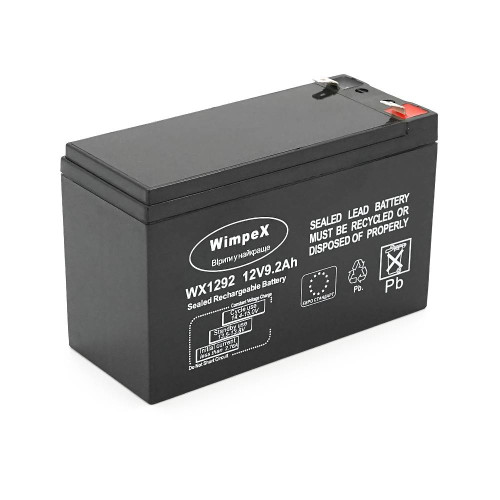 Акумуляторна батарея Wimpex 12 V 9.2 Ah (150 x 65 x 95 (100)), 2.0kg Black Q10/480