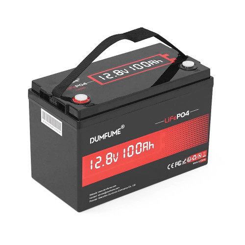 Акумуляторна батарея Dumfume LiFePO4 12,8V 100Ah 1280Wh, in10A/out20A, ( 150 x 95 x 85) , 10kg Q1