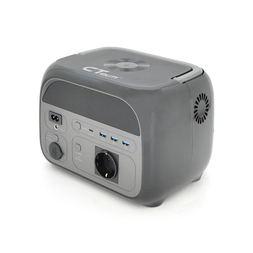 Power station CTOLITY AP400APP Control, 400W, 345Wh LiFePO4, MPPT 150W max, DC12V-5A, 2хAC 220, 3xUSB-18W, 1хUSB-C(22W), wireless 15W, Fast charge 60min, 177×205×177mm, 5kg