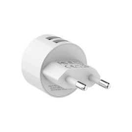 Набір BOROFONE BA23A СЗУ 2xUSB+ кабель USB/Type-C, 2.4A, 1м, White, Blister