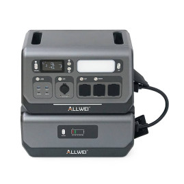 Портативная зарядная станция ALLWEI SGR-PPS2400-2PRO+BAT, 2400W/4096Wh LiFePO₄, MPPT 500W max ХТ60/12 – 60 В/10 А, 2xDC5521-12V-12A, CarPort-12V-12A, 3xAC230V, 2xUSB-A-18W, 2xUSB-C-100W, Wi-Fi, charge 1.5 h,480x260x535 мм, 42.5кг