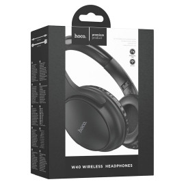 Бездротові навушники Bluetooth HOCO W40, Black, Box
