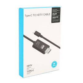 Конвертер MHL Type-C (тато) => HDMI(тато) 1.0м, Black, 4K/2K, BOX
