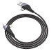 Кабель HOCO U95 4 in 1 USB + Type-C / Iphone + Type-C, 2A, довжина 1.2м, Black, Box