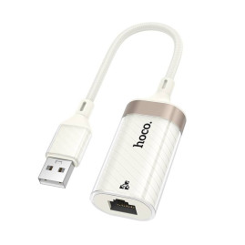 Контролер HOCO UA41 USB 2.0 to Ethernet - Мережевий адаптер 10/100Mbps, White, BOX
