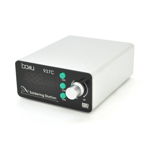 Паяльна станція BAKU BA-937C з цифровою індикацією, 120W, 200C - 500C, 3 канали пам'яті