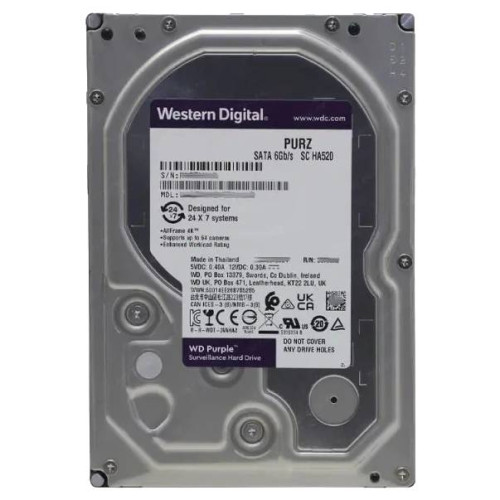 Жорсткий диск Western Digital Purple 4TB 64MB 5400rpm WD44PURZ 100 x 23 x 150 мм