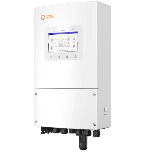 Гібридний інвертор SOLIS S6-EH1P8K-L-PLUS, однофазний, 8кВт (2/4 MPPT 90 - 435V, струм заряду акб 190A, DC 40-60V) 23.5 кг,335×560×253