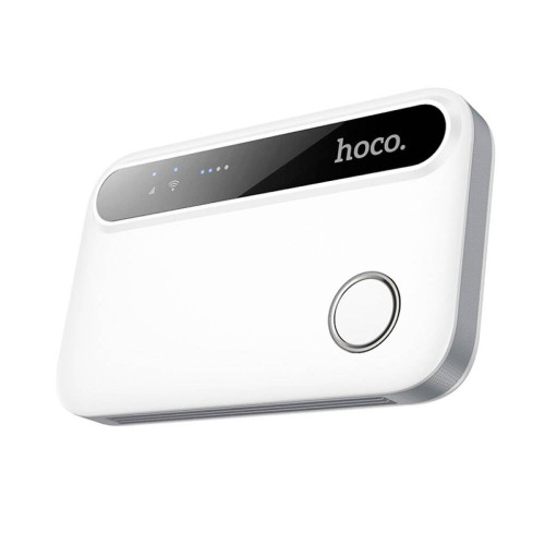 4G модем HOCO HI41(LTE), 900-2600МГЦ, 50-150Mb/s, USB, акумулятор 2100mAh, White, BOX