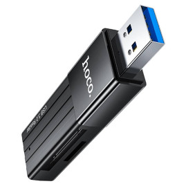 Кардрідер універсальний HOCO HB20 USB 3.0, формат MicroSD, пластик, Black