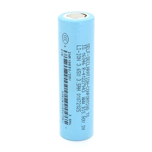 Акумулятор 18650 Li-Ion EVE 3500mAh 35V 3c 3.5A, 4.2/3.6/2.5V,Blue