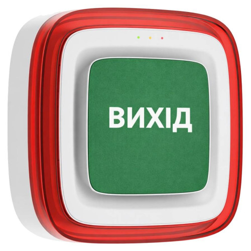 Бездротовий світлозвуковий адресний пожежний сповіщувач Ajax EN54 FireProtect (Sounder/VAD) ВИХІД White