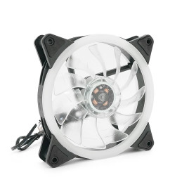 Кулер корпусний 12025 DC sleeve fan 3pin + 4pin - 120*120*25мм, 12V, 1100об/хв, Green, двосторонній