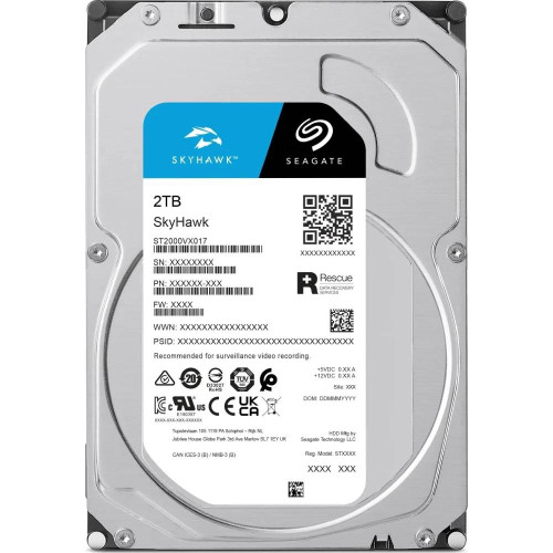 Жорсткий диск 3.5" ST2000VX017, 2 ТБ, SATA III, 5400 об, 100*15*145 мм