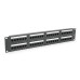 Патч-панель 48 порту UTP DUAL кат 6Е 19" 2U не екранована чорна Q20