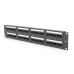 Патч-панель 48 порту UTP DUAL кат 6Е 19" 2U не екранована чорна Q20