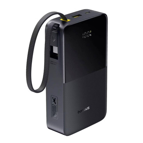 PowerBank Baseus EnerFill FP51 Bipow 2 Pro Digital Display Fast Charge 30000mAh 22.5W, 2*USB+Type-C, PD3.0, QC3.0, Black, Q20