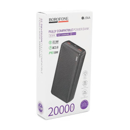 Power bank Borofone BJ56A 20000mAh, 22.5W+PD20W, 2*USB+Type-C, Black, 460g, Box