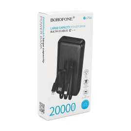 Power bank Borofone BJ79A 20000mAh, 10W, 2*USB, Black, 460g, Box