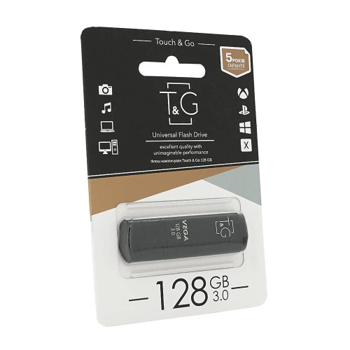 Флеш-накопичувач T&G 121 Vega, USB 3.0, 128GB, Metal, Blister