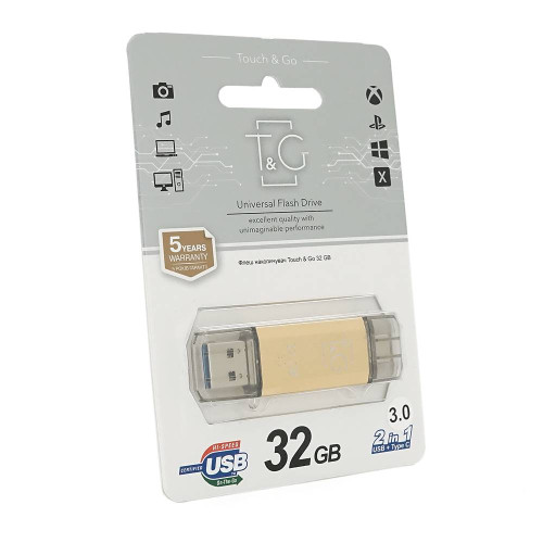 Флеш-накопичувач T&G 009 Star A, USB 3.0+Type-C, 32GB, Metal, Blister