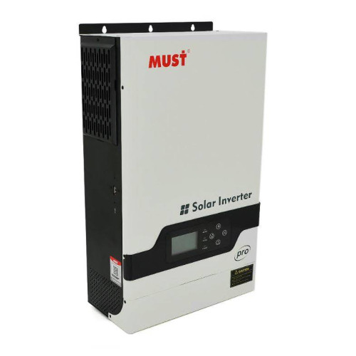 Гібридний інвертор MUST PH18-5248PRO, 5200W, 48V, струм заряду 1-60А, 160-275V, MPPT (80А, 450 Vdc), 490х300х150